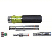 Klein 32807MAG Hollow Round Shank Multi BitNut Driver 9 1/2 in Overall Lg, 4 in Bolt Clearance, SAE