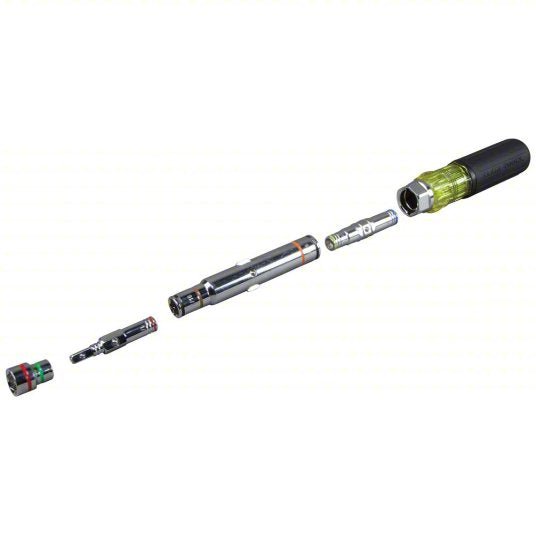 Klein 32807MAG Hollow Round Shank Multi BitNut Driver 9 1/2 in Overall Lg, 4 in Bolt Clearance, SAE