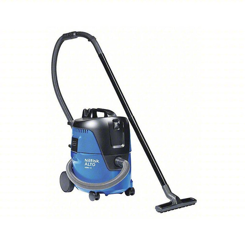 Nilfisk 107418440 Shop Vacuum Wet/Dry, HEPA, 5 1/4 gal Tank Size, Plastic, 1 1/4 in Vacuum Hose Dia.