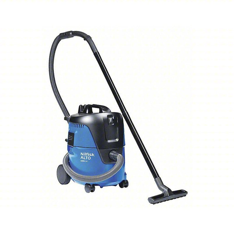 Nilfisk 107406620 Shop Vacuum Wet/Dry, Std, 5 1/4 gal Tank Size, Plastic, 1 1/4 in Vacuum Hose Dia.