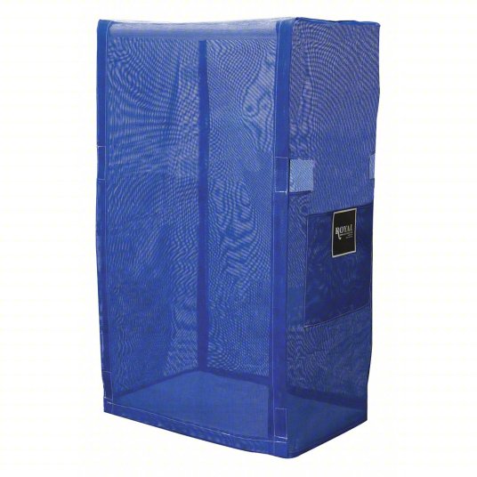 Royal G32-BBX-L3N PVC Cart Cover, 32 In. 3 Shelf, Blue Mesh