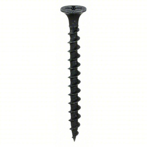 Fabory U31300.013.0162 Drywall Screws #6 Size, 1 5/8 in Lg, Phosphate, Steel, Flat, Phillips, 500 PK