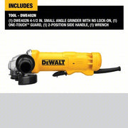 DeWalt DWE402N Angle Grinder 11 A, 11,000 RPM Max. Speed, Paddle, Adj Guard/Lock-Off Switch