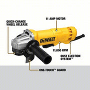 DeWalt DWE402N Angle Grinder 11 A, 11,000 RPM Max. Speed, Paddle, Adj Guard/Lock-Off Switch