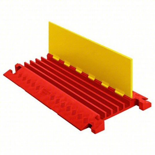 Checkers CP5X125-Y/O Cable Protector 5 Channels, Hinged, 1 3/8 in Max Cable Dia, 19 3/4 in Wd, 2 1/4 in Ht