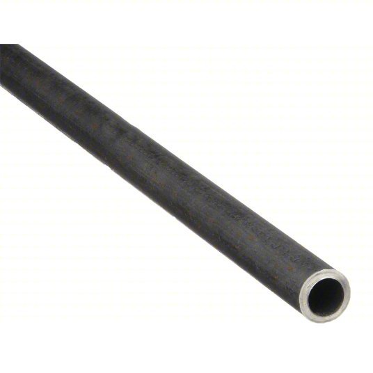 Beck 0330721580 Pipe Black Anodized Steel, 3/4 in Nominal Pipe Size, 6 ft Lg, Unthreaded, Schedule 80, Welded
