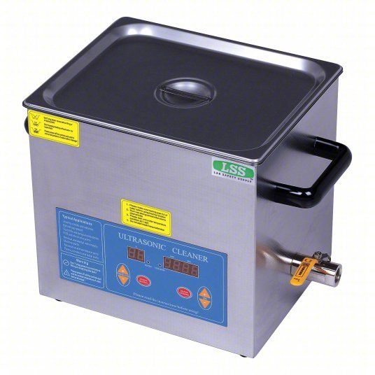 Lab Safety 32V120 Ultrasonic Cleaner 3.12 gal Tank Capacity, 5 7/8 in Tank Dp, 6 in Tank Ht
