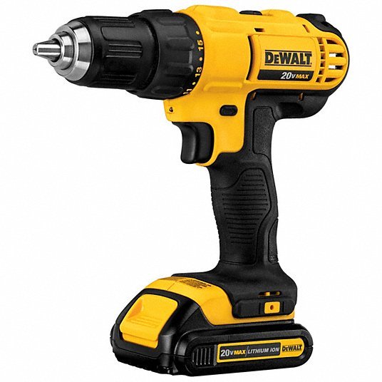 Dewalt DCD771C2 1/2 in, 20V DC Cordless Drill, Battery Included