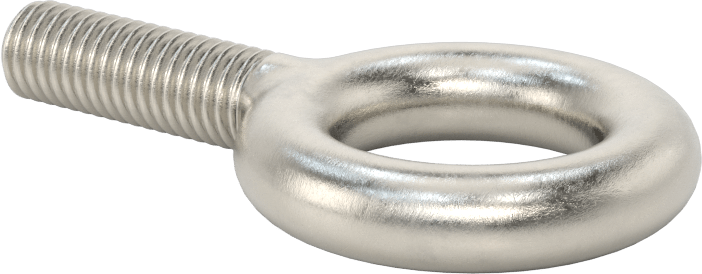 McMaster 33045T73 304 Stainless Steel Eyebolt, without Shoulder, for Lifting, 1/2"-13 × 1-1/2" Long Thread, 2,100 lb Vertical