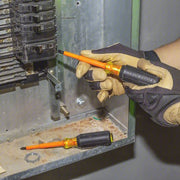Klein 33532-INS ESD Safe Insulated Screwdriver Set 2 Pieces, Phillips/Slotted Tip, 1/4 in Tip Size