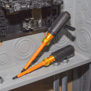 Klein 33532-INS ESD Safe Insulated Screwdriver Set 2 Pieces, Phillips/Slotted Tip, 1/4 in Tip Size