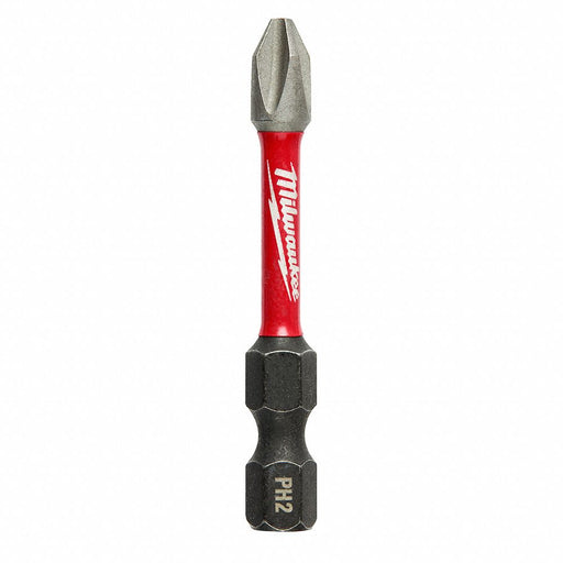 Milwaukee 48-32-4262 Power Bit, Power Bit, Imperial, PH2 Bit Industry Size, #2 Bit Size, Std, Hex, 250 PK