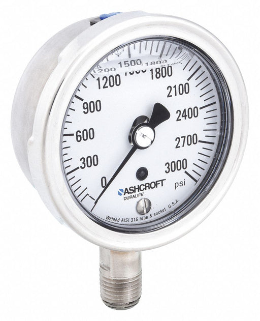 Ashcroft 1009 Industrial Pressure Gauge
