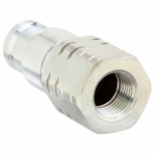 Eaton Hansen 10FFP37 Hydraulic Quick Connect Hose Coupling 3/8 in Coupling Size, Steel, 29 lpm Max. Flow Rate