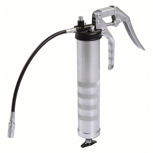 Redwood RW33RL90 Manual Grease Gun Pistol-Grip Handle, Cartridge/Suction Load, Flex/Rigid Nozzle, Fixed Stroke