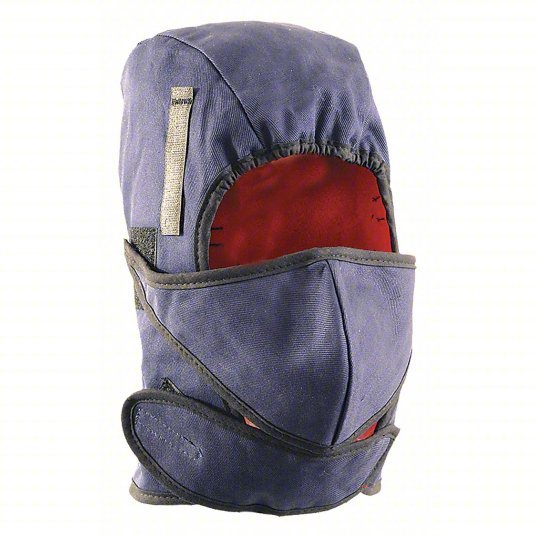 Occunomix LM660 Winter Liner Cotton, Face/Neck, Hook-and-Loop, Navy, Universal, Medium Duty