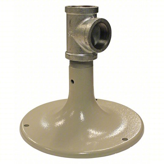 Haws SP75 Floor Flange, Cast Iron, Gray