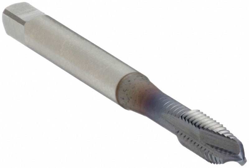OSG 2817708 Spiral Point Tap, #6-32 UNC, H11,  2 Flute, Plug Chamfer, TiCN Coated Vanadium High Speed Steel
