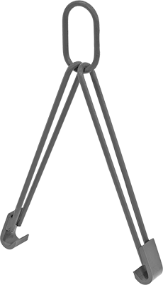 McMaster 3401T7 Drum Sling with Hooks, for 55 Gallon Drum, 1000 lbs. Capacity