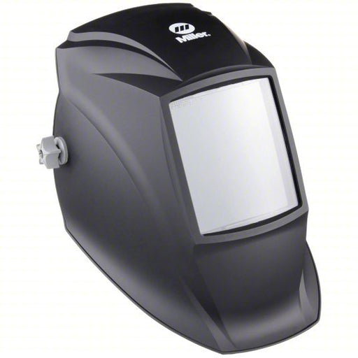 Miller 238497 Welding Helmet Passive, 0 Arc Sensors, Black, W10, 4 in x 4 in, Ratchet, Nylon