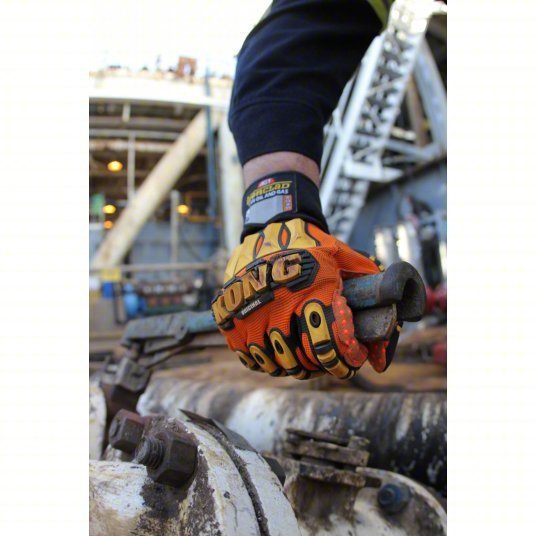 Ironclad SDX2-04-L Mechanics Gloves L (9), Riggers Glove, Full Finger, ANSI Impact Level 2, TPR, 1 PR