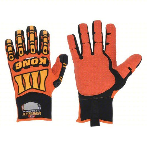 Ironclad SDX2-04-L Mechanics Gloves L (9), Riggers Glove, Full Finger, ANSI Impact Level 2, TPR, 1 PR