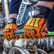 Ironclad SDX2-02-S Mechanics Gloves S (7), Riggers Glove, Full Finger, ANSI Impact Level 2, TPR, 1 PR