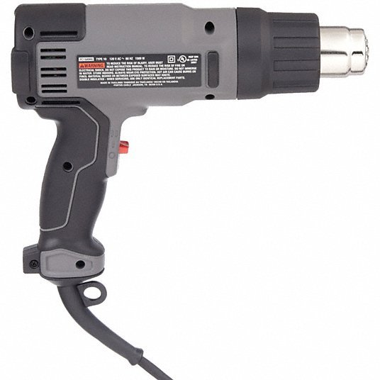 Porter Cable PC1500HG Heat Gun Pistol-Grip, 120V AC, 120°F to 1,150°F, 19 cfm Air Volume, 11.7 A Current