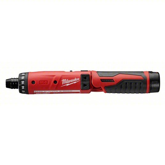 Milwaukee 2101-22 M4 1/4" Hex Screwdriver Kit, Includes Cordless Screwdriver, 2 Batteries, Charger