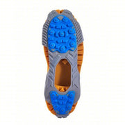 Winter Walking JD6625-M Traction Device Ball/Heel Footwear Coverage, Rubber, Stud, 9 in L x 4-1/2 in W x 2 in H, Blue/Gray