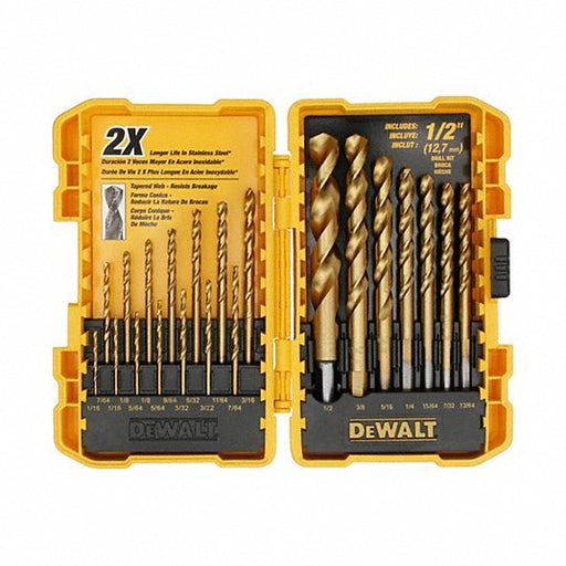 Dewalt DW1342 21PC Titanium Speed Tip Drill Bit Set - Redwood.KV34GR19