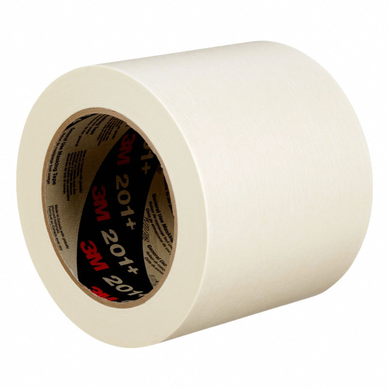 3M 201+ Masking Tape, Tan, 3 3/4 in x 60 yd, PK8