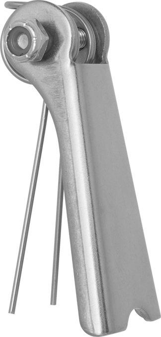 McMaster 3526T72 Spring Hook Latch Kit with Pin for Lifting, 18-8 Stainless Steel, 1-5/8" Long × 9/16" Wide × 3/8" Thick
