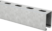 McMaster 2936T81 Galvanized Steel U-Bolt, with Mounting Plate, 5/16"-18 Thread Size, 2-1/2" ID
