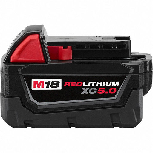 Milwaukee 48-11-1850 M18 18V REDLITHIUM Lithium-Ion, XC Extended Capacity XC5.0 Ah Battery Pack