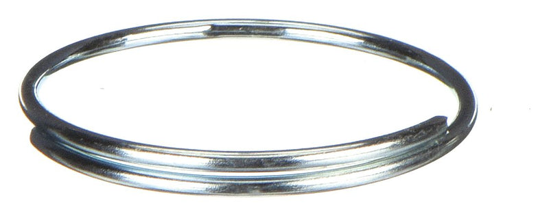 Lucky Line Products 7561000 Split Key Ring, 3/4 in Dia, Steel, Zinc Plated, Gray, 1000 PK