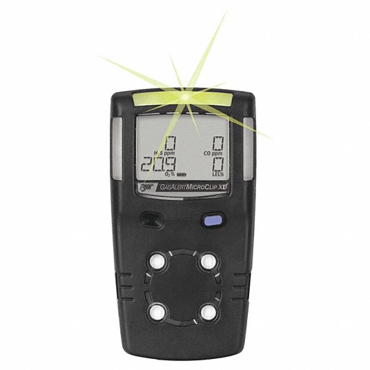 Honeywell MCXL-00H0-B-NA Single-Gas Detector Hydrogen Sulfide (H2S), BW MicroClip, Sampling Pump