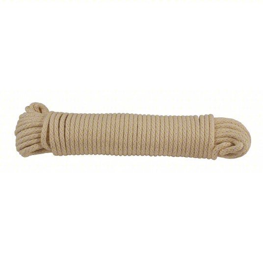 Redwood 120085-00100-000 General Purpose Utility Rope Braid, 1/4 in Dia, 150 lb Working Load Limit, Cotton