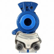 Velvac 035169 Gladhand 1/2 in Port Size, Aluminum, 90°, 1/2"-14 Thread Size, 120 psi Max. Working Pressure @ 70 F
