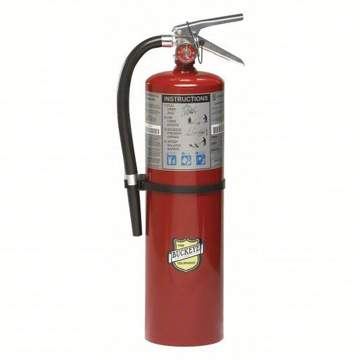 Buckeye 11340 Fire Extinguisher, 4A:80B:C, Dry Chemical, 10 lb