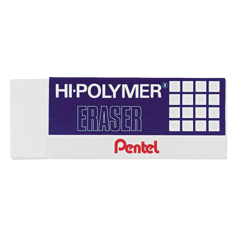 Pentel PENZEH10BP3K6 Block Eraser White 3-Pack