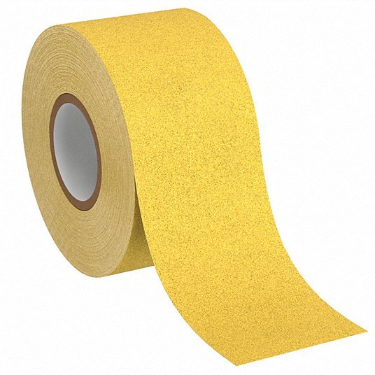 3M Safety Walk 530-2X60 Anti-Slip Tape Coarse, 60 Grit Size, Solid, Yellow, 2 in x 60 ft, 36 mil Tape Thick, Rubber