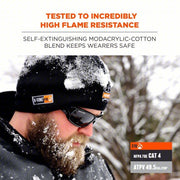 N-Ferno By Ergodyne 6820 Flame Resistant Knit Cap Cotton, Black