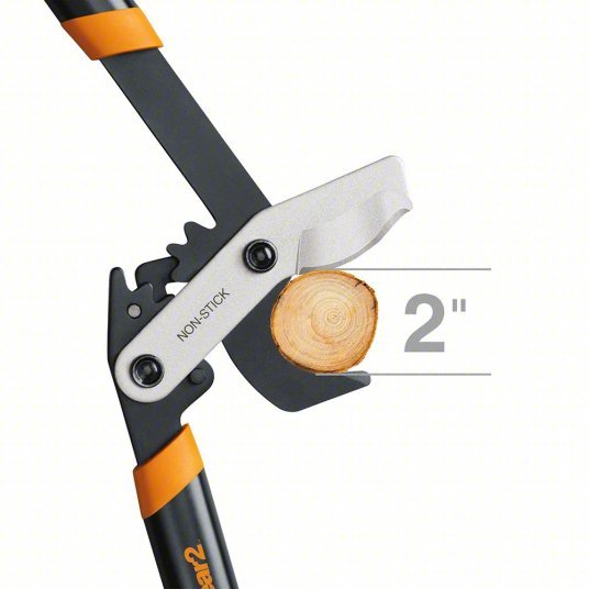 Fiskars 1066545 Lopper 2 3/4 in Blade Lg, 32 in Overall Lg, 2 in, Steel, Aluminum, Includes Cushioned Grip