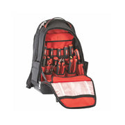 Milwaukee 48-22-8200 Tool Backpack 7 Outside Pockets, 28 Inside Pockets, 15 3/8 in Overall Wd, 9 in Overall Dp