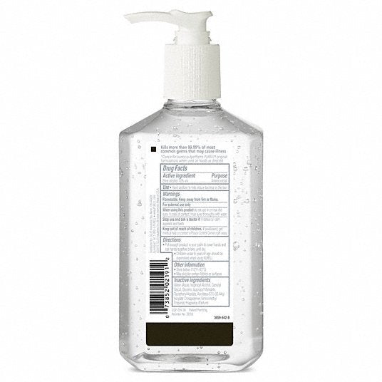 Purell 3659-12 Hand Sanitizer Gel, Pump Bottle, 12 oz, Citrus, Ethyl Alcohol, Moisturizing, 12 PK