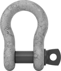 McMaster 3663T44 Galvanized Alloy Steel Shackle with Screw Pin - for Lifting, 3/4" Thick