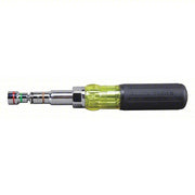 Klein 32807MAG Hollow Round Shank Multi BitNut Driver 9 1/2 in Overall Lg, 4 in Bolt Clearance, SAE