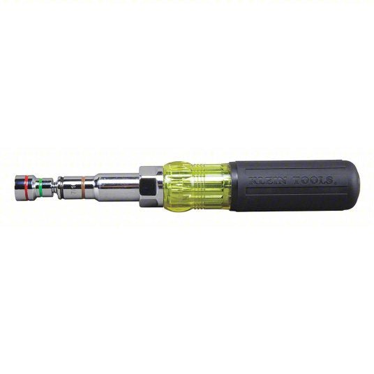 Klein 32807MAG Hollow Round Shank Multi BitNut Driver 9 1/2 in Overall Lg, 4 in Bolt Clearance, SAE