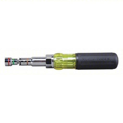 Klein 32807MAG Hollow Round Shank Multi BitNut Driver 9 1/2 in Overall Lg, 4 in Bolt Clearance, SAE